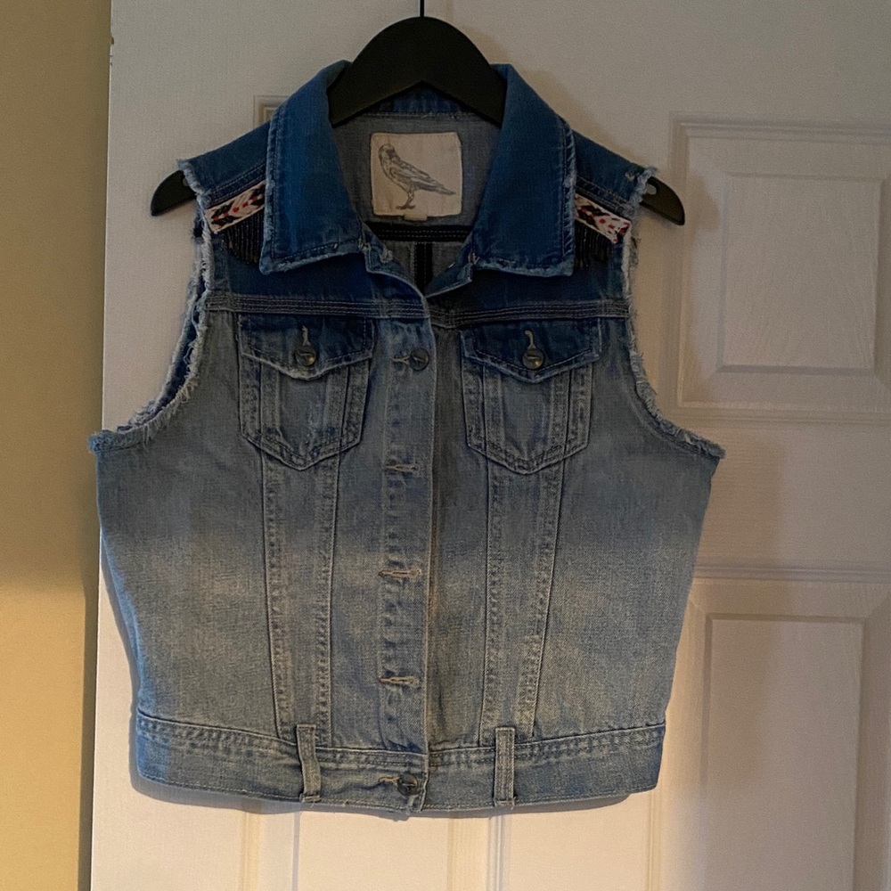 Denim Sleeveless Vest